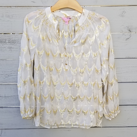 Lilly Pulitzer Elsa Silk Top - Picture 3 of 7
